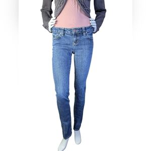 Y2K Vintage Dish Low Rise Straight Leg Jeans, Size 28